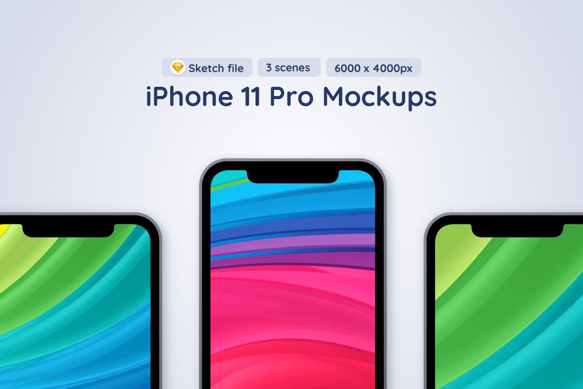 iPhone 11 Pro - 3 Sketch Mockups（806328）-技能树